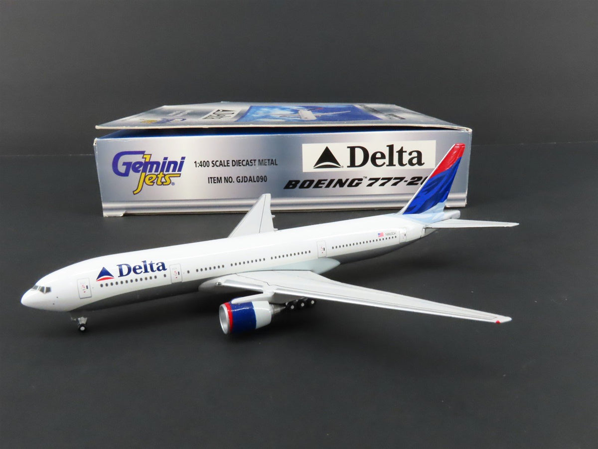 1:400 Scale Gemini Jets GJDAL090 Die-Cast Delta Boeing B777-200 Airliner #N863DA