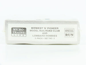 N Micro-Trains MTL Midwest 'N' Pioneer/Lombard Hobbies #3 UP/CNW Hopper 2-Pack