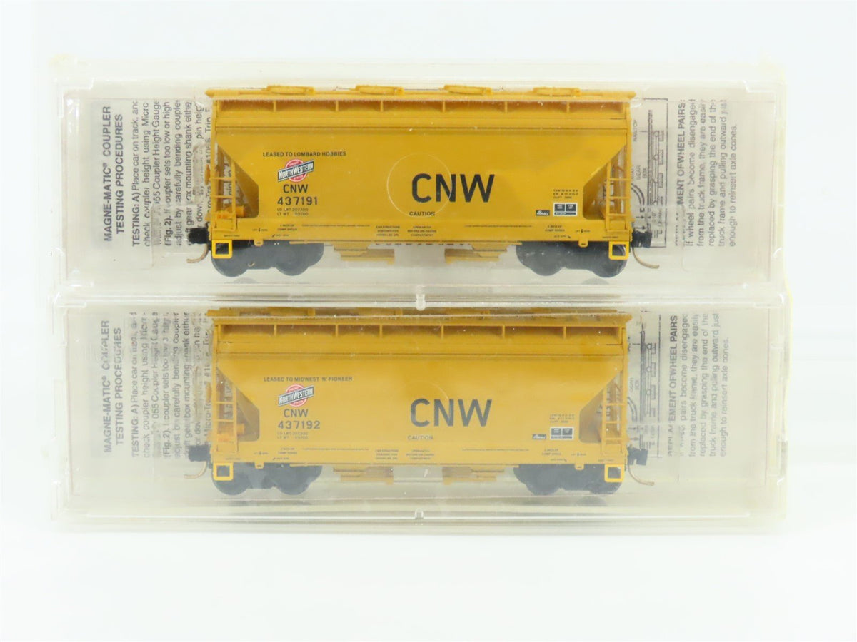 N Micro-Trains MTL Midwest &#39;N&#39; Pioneer/Lombard Hobbies #2 CNW Hopper 2-Pack