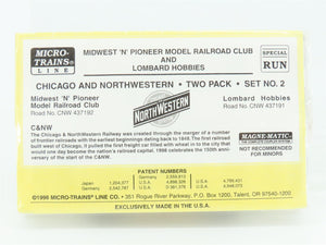 N Micro-Trains MTL Midwest 'N' Pioneer/Lombard Hobbies #2 CNW Hopper 2-Pack