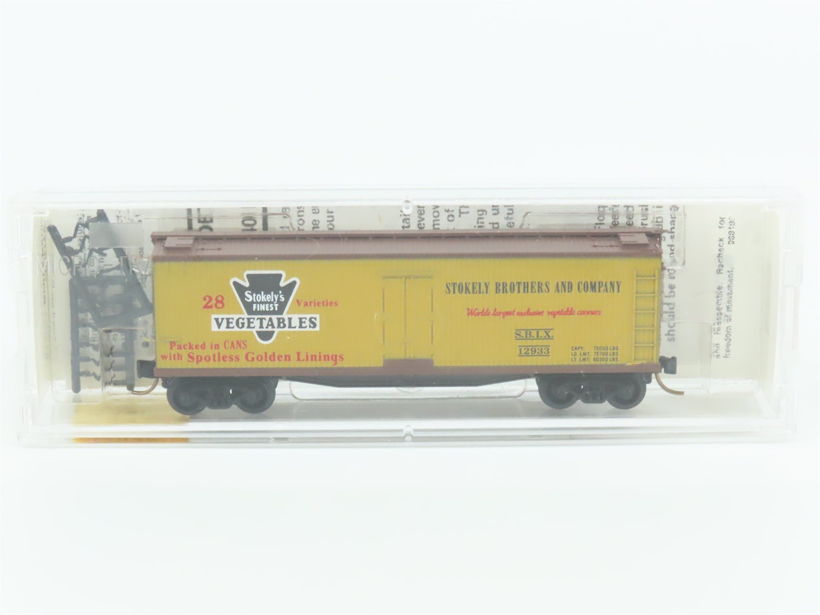 N Scale Micro-Trains MTL 49340 SBIX Stokely Vegetables 40' Reefer #12933