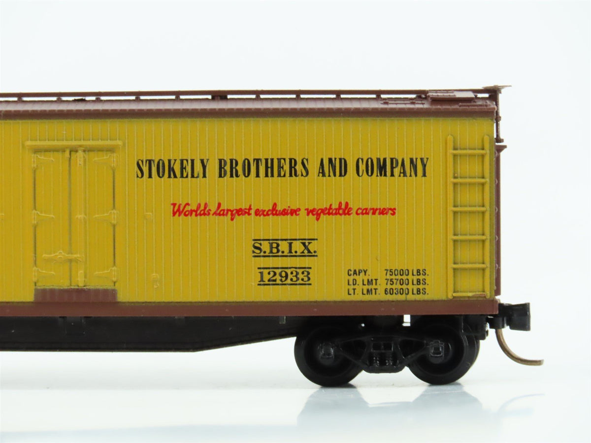 N Scale Micro-Trains MTL 49340 SBIX Stokely Vegetables 40&#39; Reefer #12933