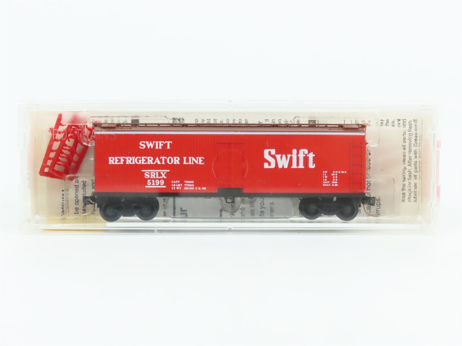 N Scale Micro-Trains MTL 49400 SRLC Swift Refrigerator Line 40' Reefer #5199