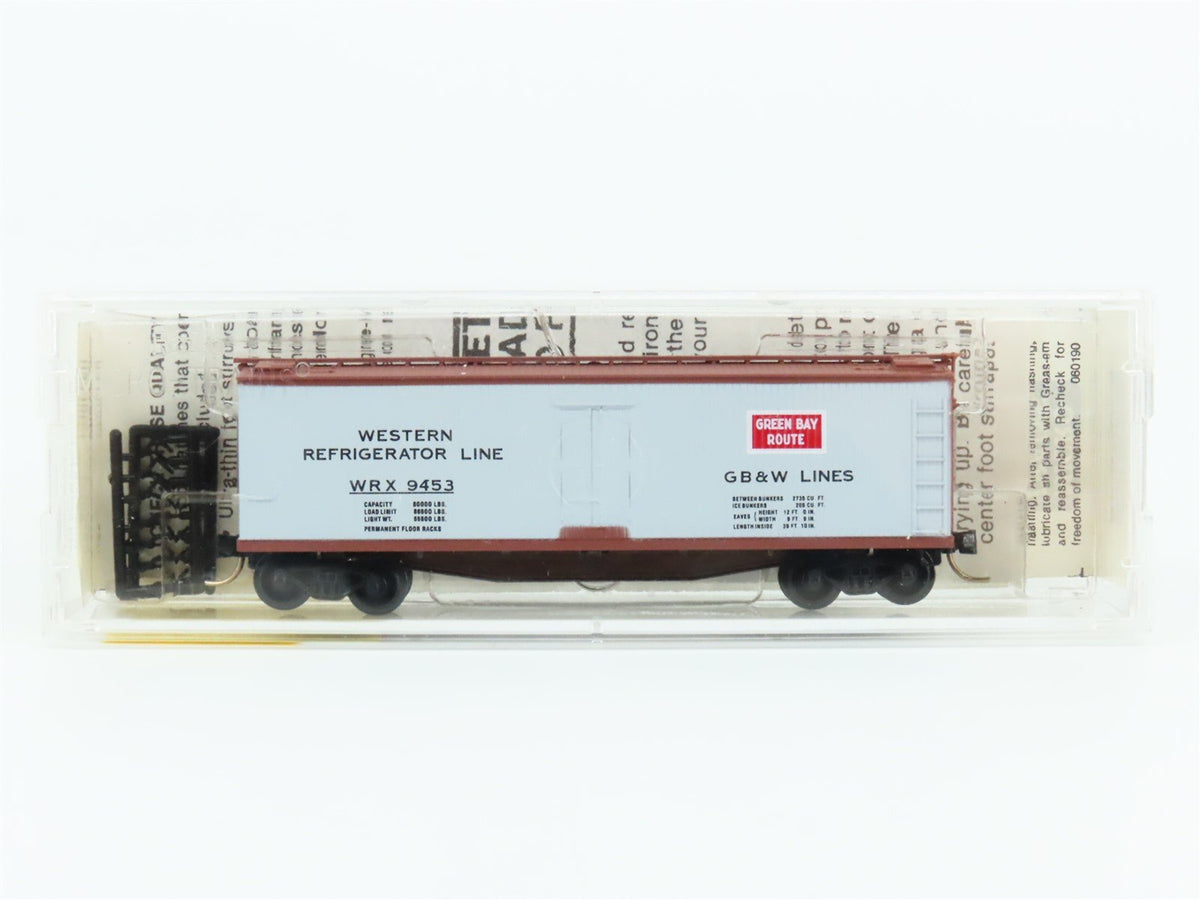 N Scale Micro-Trains MTL 49320 WRX GB&amp;W Green Bay Route 40&#39; Reefer #9453