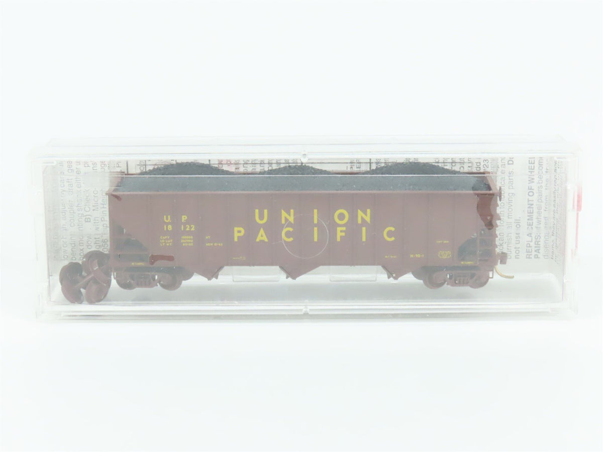 N Scale Micro-Trains MTL 108100 UP Union Pacific 3-Bay Hopper w/ Load #10053