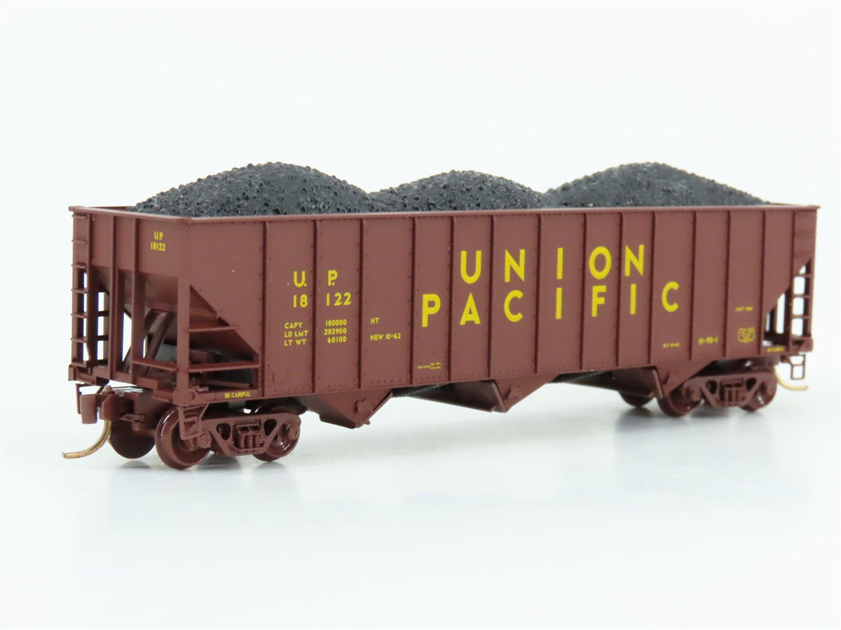 N Scale Micro-Trains MTL 108100 UP Union Pacific 3-Bay Hopper w/ Load #10053