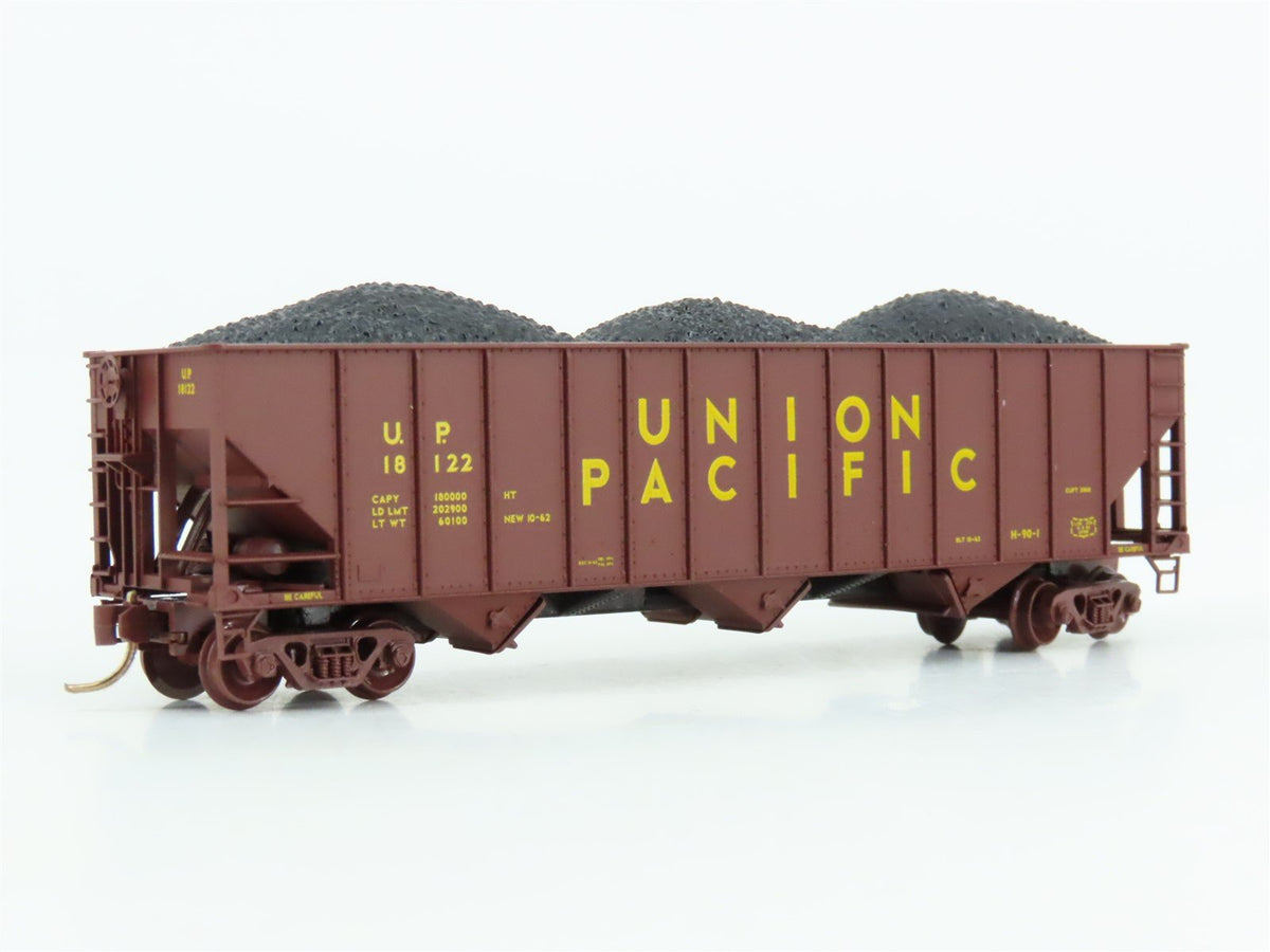 N Scale Micro-Trains MTL 108100 UP Union Pacific 3-Bay Hopper w/ Load #10053