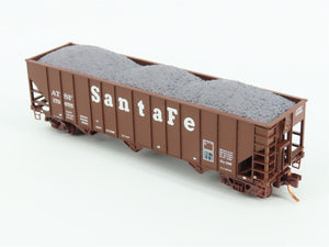 N Scale Micro-Trains MTL 108120.1 ATSF Santa Fe 3-Bay Hopper #179655 w/ Load