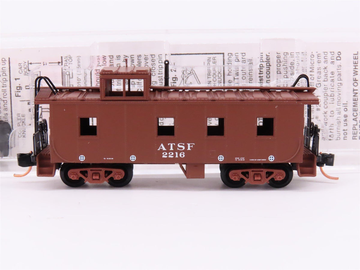 N Scale Micro-Trains MTL 100180 ATSF Santa Fe Railroad 36&#39; Steel Caboose #2216