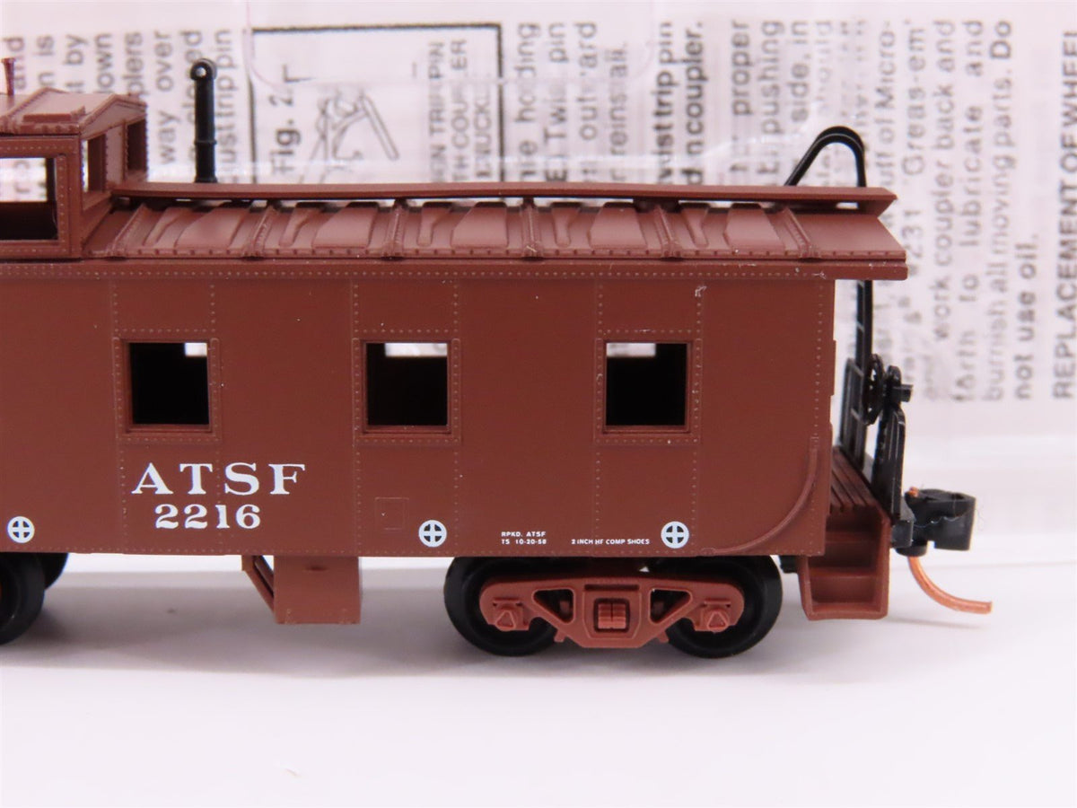 N Scale Micro-Trains MTL 100180 ATSF Santa Fe Railroad 36&#39; Steel Caboose #2216