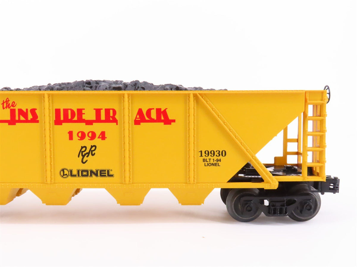 O Gauge 3-Rail Lionel 6-19930 Railroad Club 4-Bay Hopper #19930 w/ Coal Load