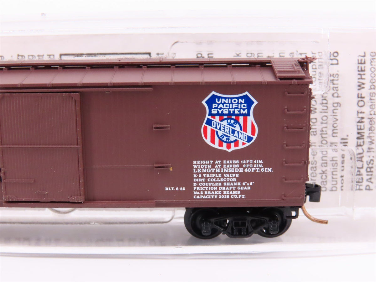 N Scale Micro-Trains MTL 39210 UP Union Pacific Overland 40&#39; Box Car #10744