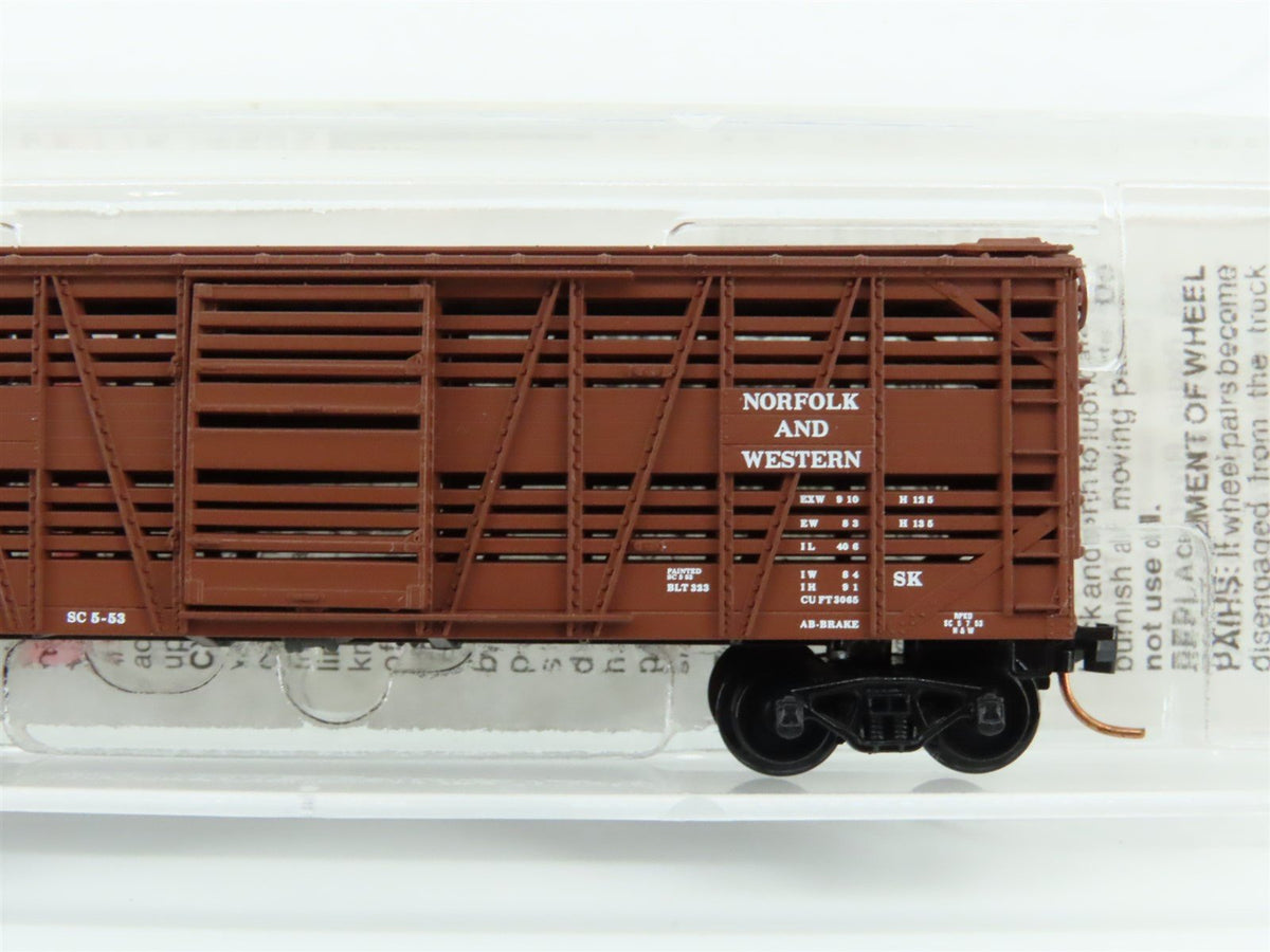 N Scale Micro-Trains MTL 35150 N&amp;W Norfolk &amp; Western 40&#39; Stock Car #33000