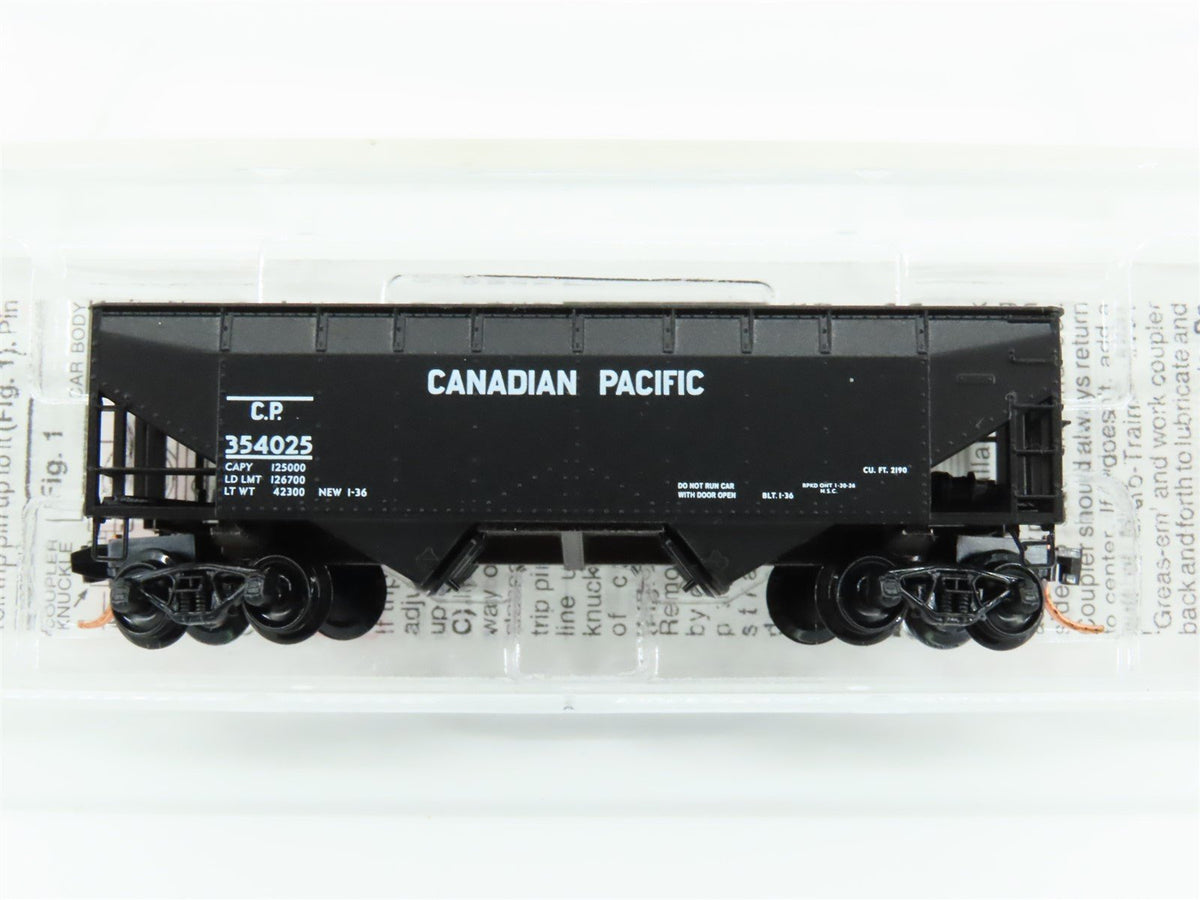 N Scale Micro-Trains MTL 55150 CP Canadian Pacific 2-Bay Open Hopper #354025