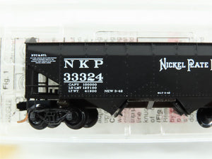 N Scale Micro-Trains MTL 87020 NKP Nickel Plate Road 2-Bay Hopper #33324