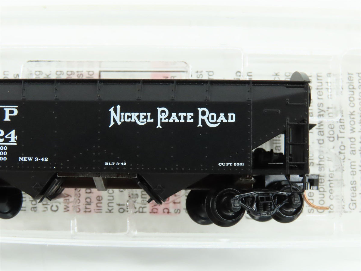 N Scale Micro-Trains MTL 87020 NKP Nickel Plate Road 2-Bay Hopper #33324