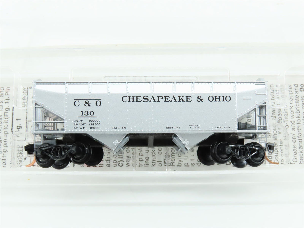 N Scale Micro-Trains MTL 86030 C&amp;O Chesapeake &amp; Ohio Railroad 2-Bay Hopper #130