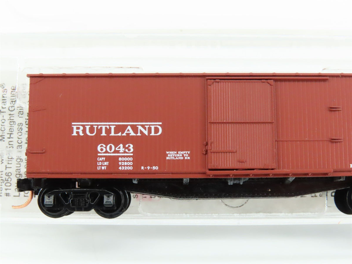 N Scale Micro-Trains MTL 39130 Rutland Route of the Whippet 40&#39; Box Car #6043