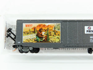 N Scale Micro-Trains MTL 03200402 SBX Smokey Bear Forest Fire 50' Box Car #1959A