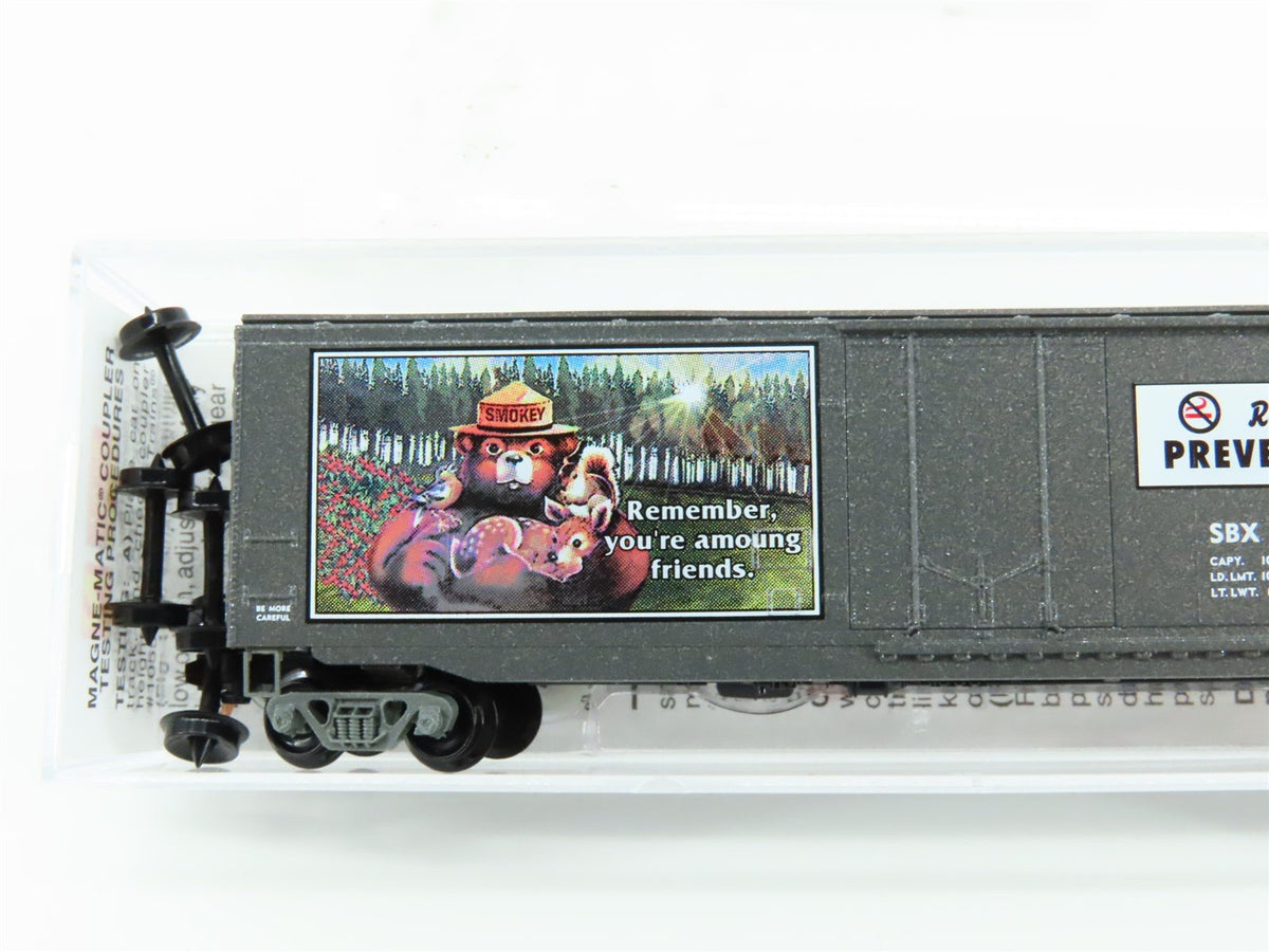 N Scale Micro-Trains MTL 03200404 SBX Smokey Bear Forest Fire 50&#39; Box Car #1980A