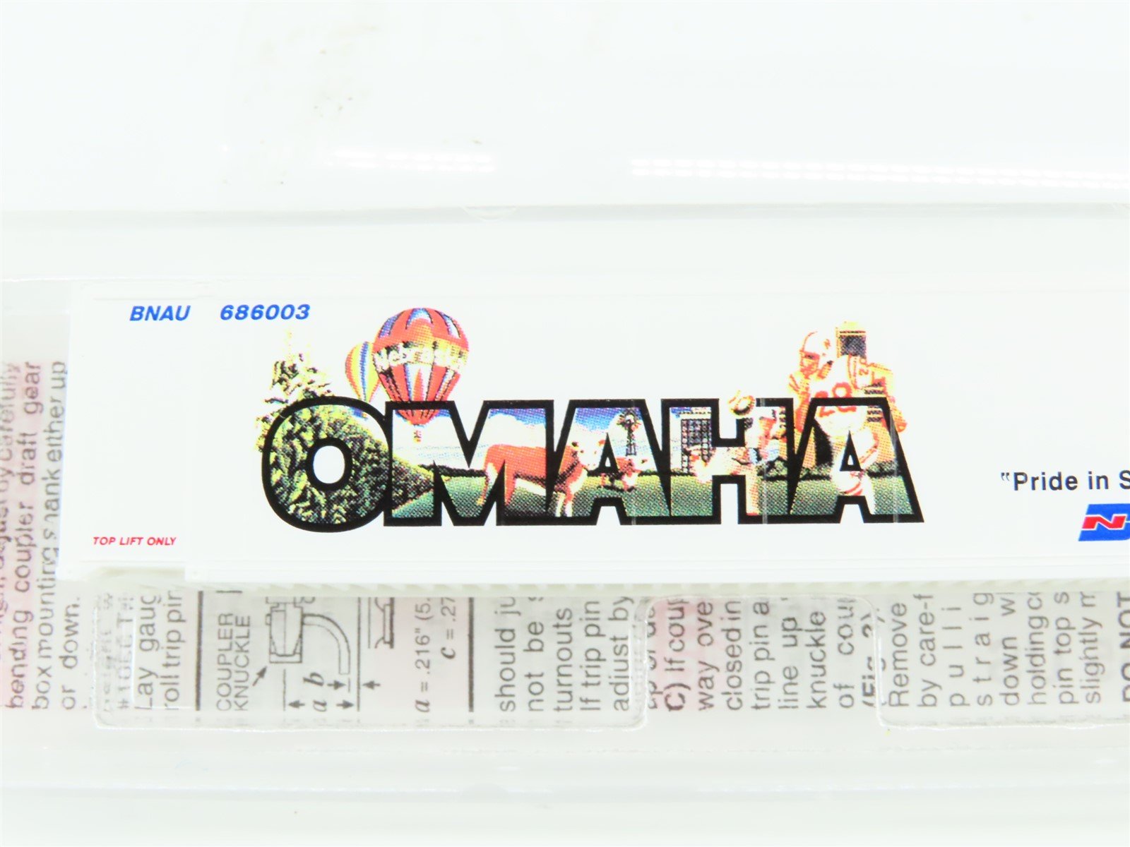 N Micro-Trains MTL 81720 BNAU Burlington Northern Omaha 48' Container #686003