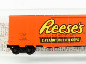 N Scale Micro-Trains MTL 21300 HFC Hershey's Reese's 40' Plug Door Box Car #7602