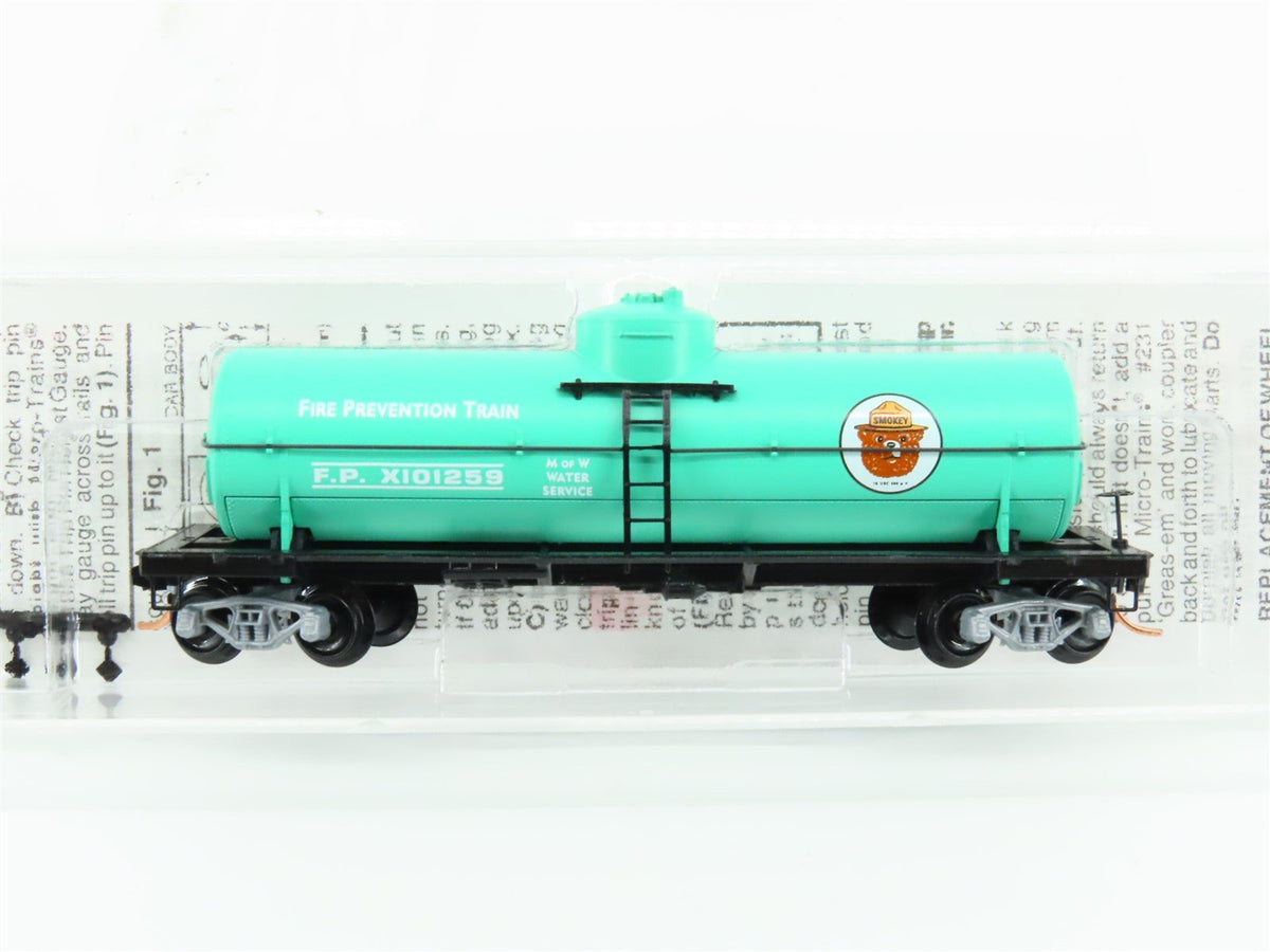 N Scale Micro-Trains MTL 65540 FP Smokey Bear 39&#39; Single Dome Tank Car #X101259