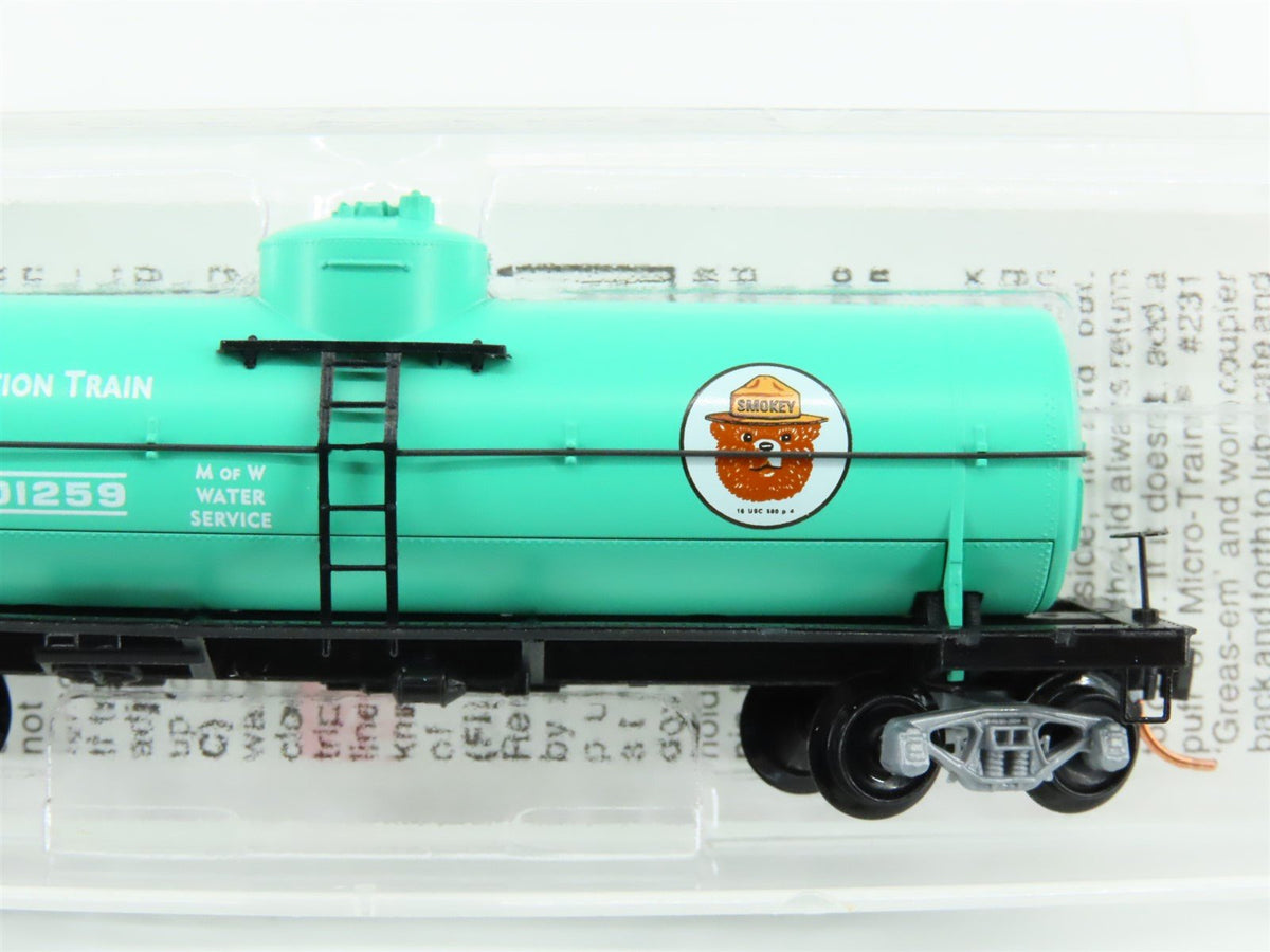 N Scale Micro-Trains MTL 65540 FP Smokey Bear 39&#39; Single Dome Tank Car #X101259