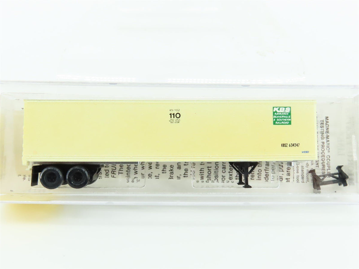 N Scale Kadee Micro-Trains MTL 67000 KBS Railroad 45&#39; Trailer #634247 Custom