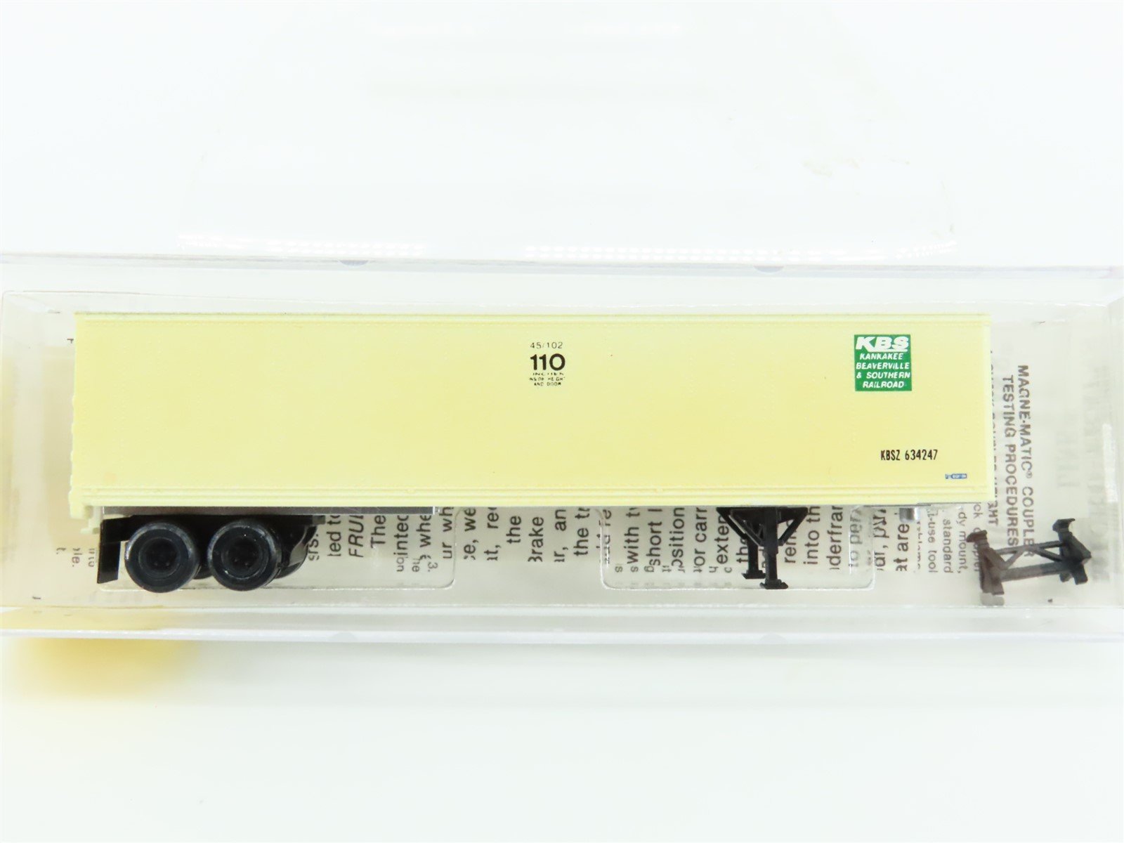 N Scale Kadee Micro-Trains MTL 67000 KBS Railroad 45' Trailer #634247 Custom