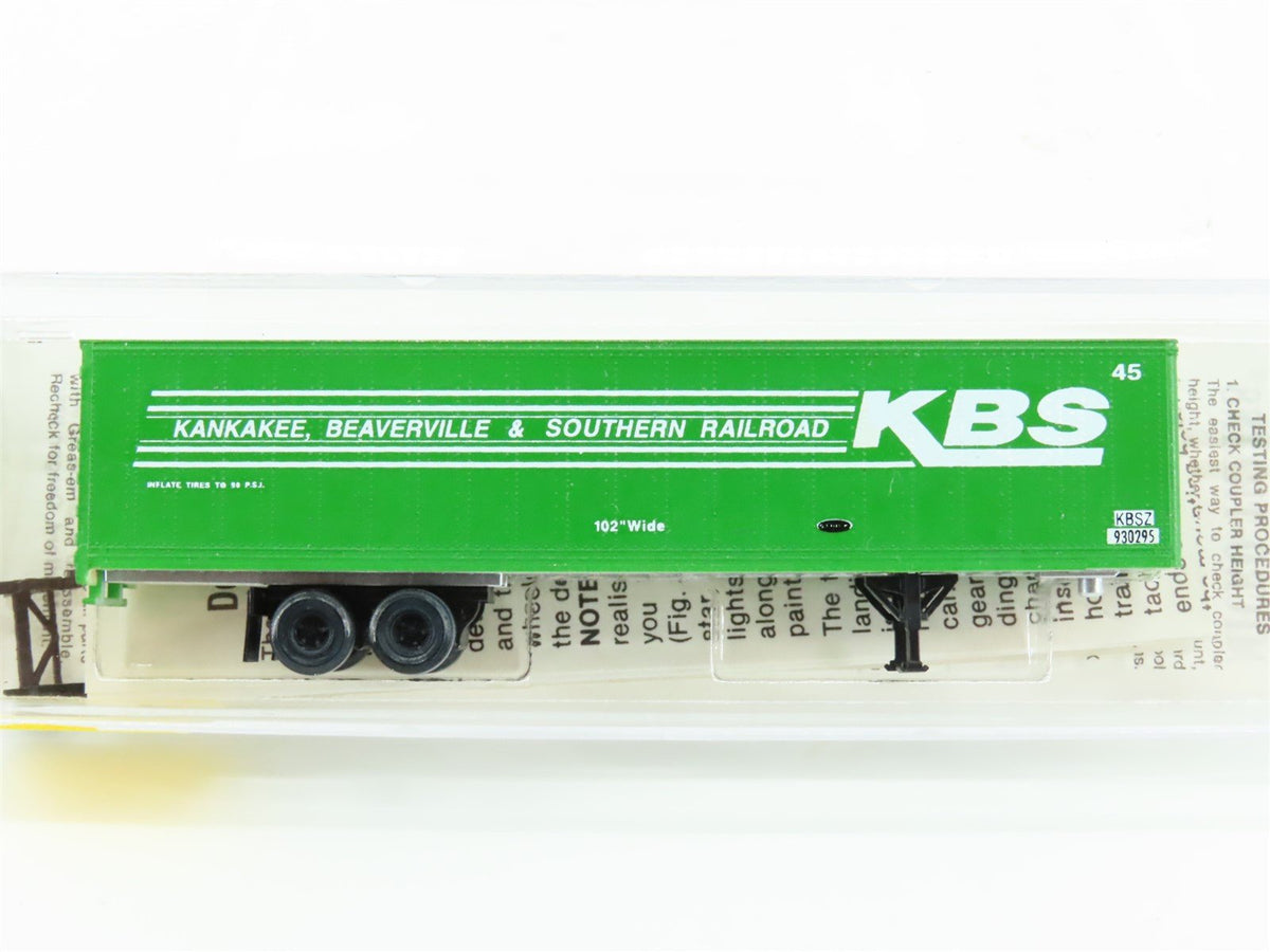 N Scale Kadee Micro-Trains MTL 67000 KBS Railroad 45&#39; Van Trailer #930295 Custom