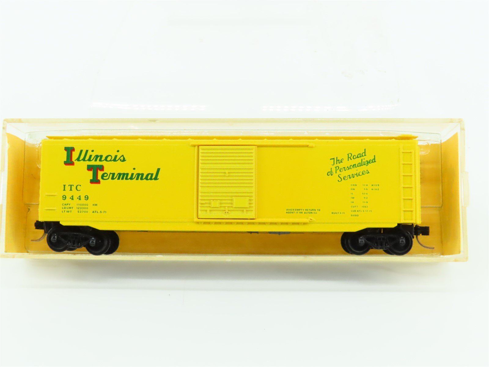 N Scale Kadee Micro-Trains MTL 31011 ITC Illinois Terminal 50' Box Car #9449