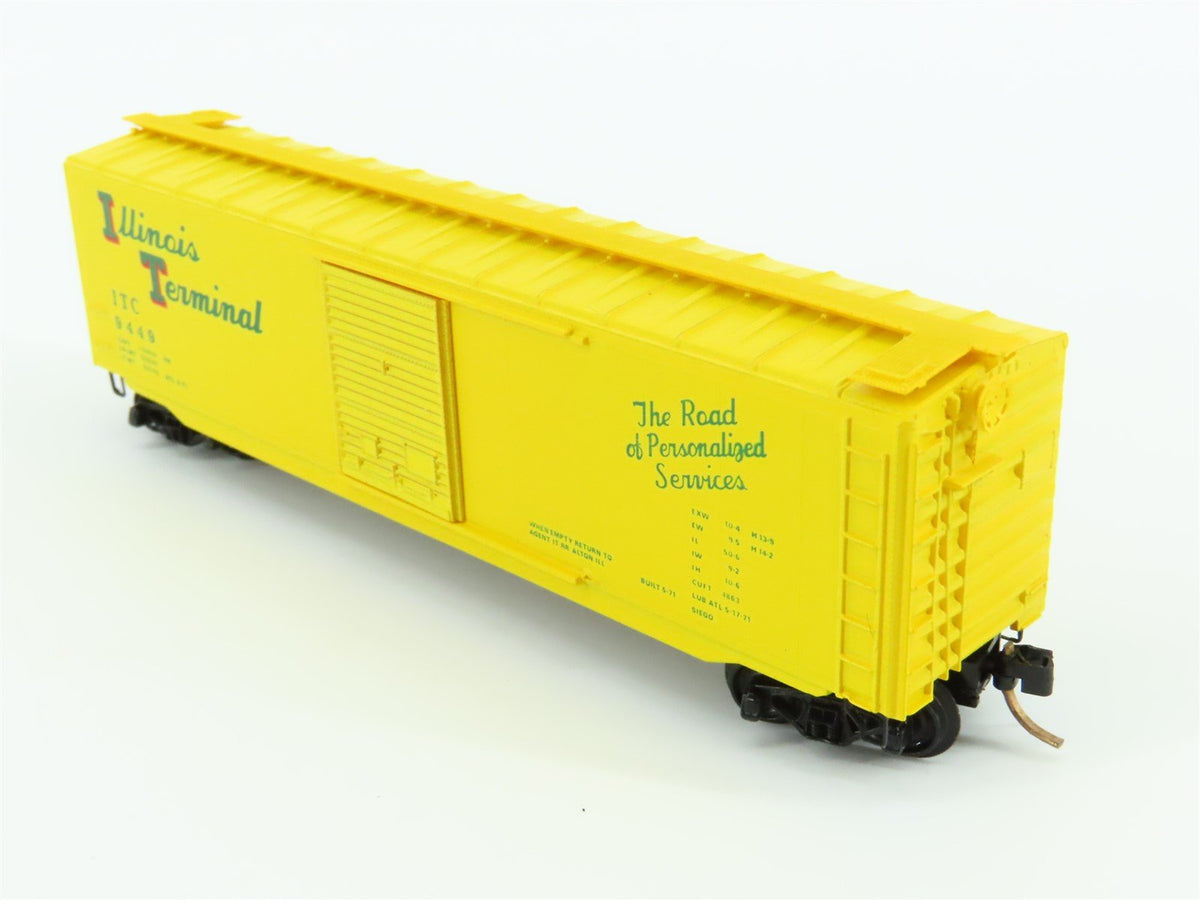 N Scale Kadee Micro-Trains MTL 31011 ITC Illinois Terminal 50&#39; Box Car #9449