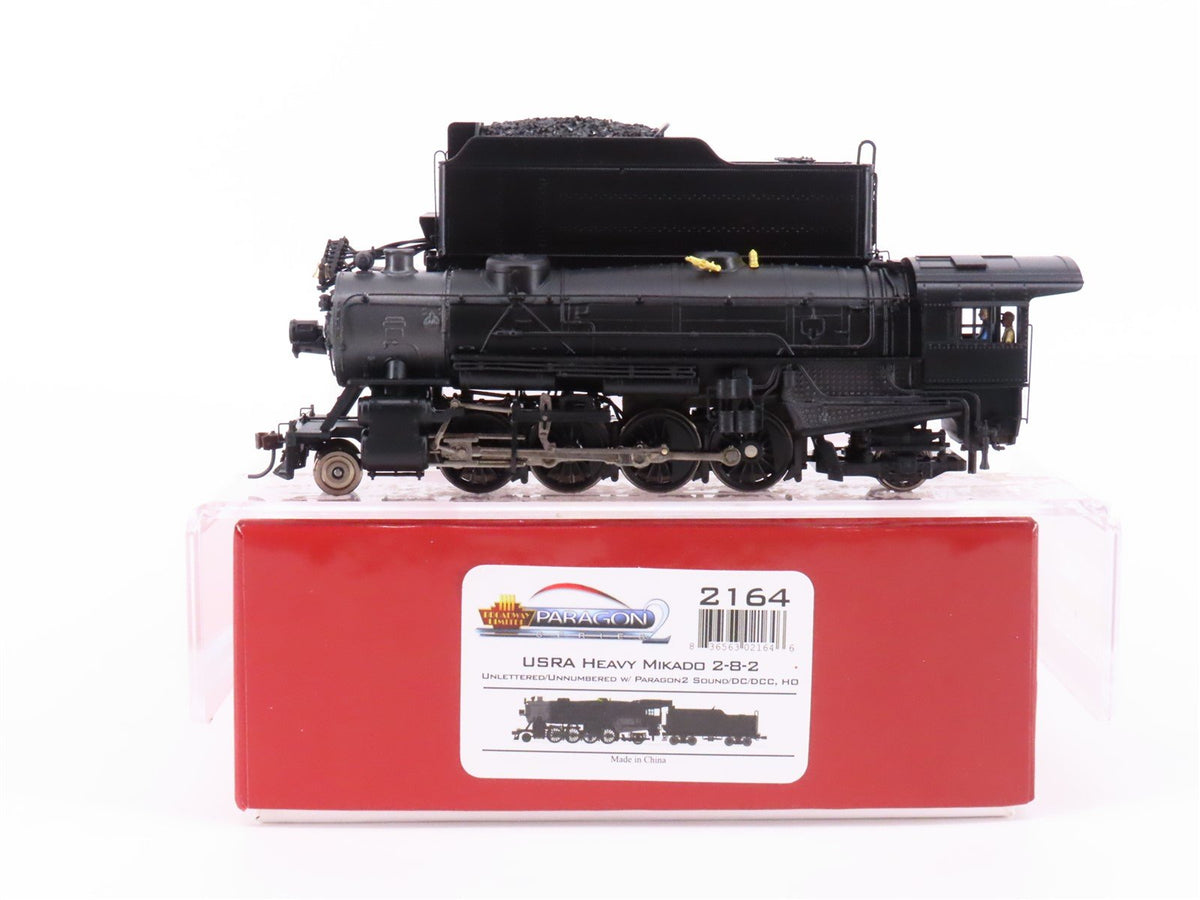 HO Scale Broadway Limited BLI 2164 Unlettered 2-8-2 Steam Loco w/ Paragon 2