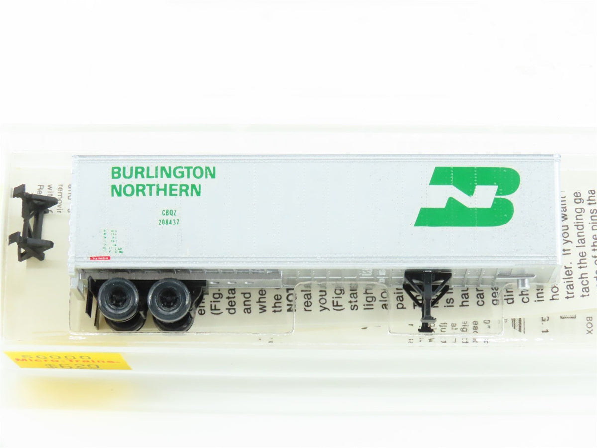 N Kadee Micro-Trains MTL 66000 CBQZ Burlington Northern 40&#39; Van Trailer Custom