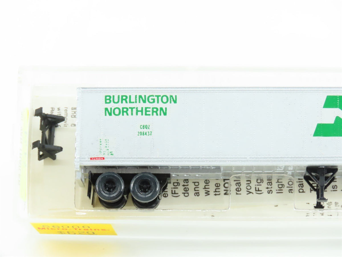 N Kadee Micro-Trains MTL 66000 CBQZ Burlington Northern 40&#39; Van Trailer Custom