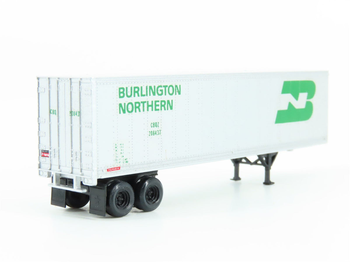 N Kadee Micro-Trains MTL 66000 CBQZ Burlington Northern 40&#39; Van Trailer Custom