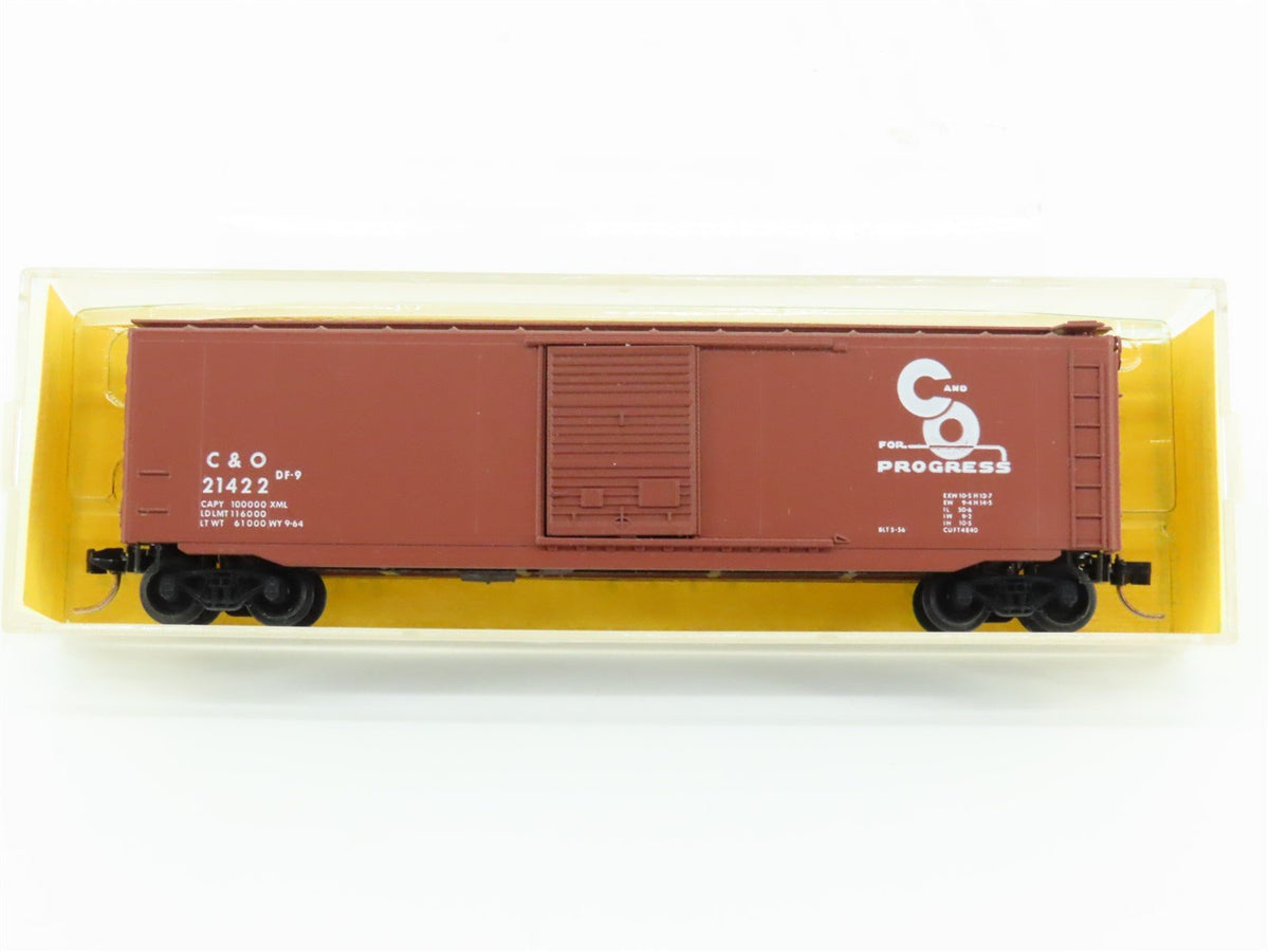 N Scale Kadee Micro-Trains MTL 31487-1 C&amp;O Chesapeake &amp; Ohio 50&#39; Box Car #21422