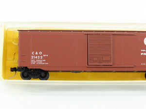 N Scale Kadee Micro-Trains MTL 31487-1 C&O Chesapeake & Ohio 50' Box Car #21422