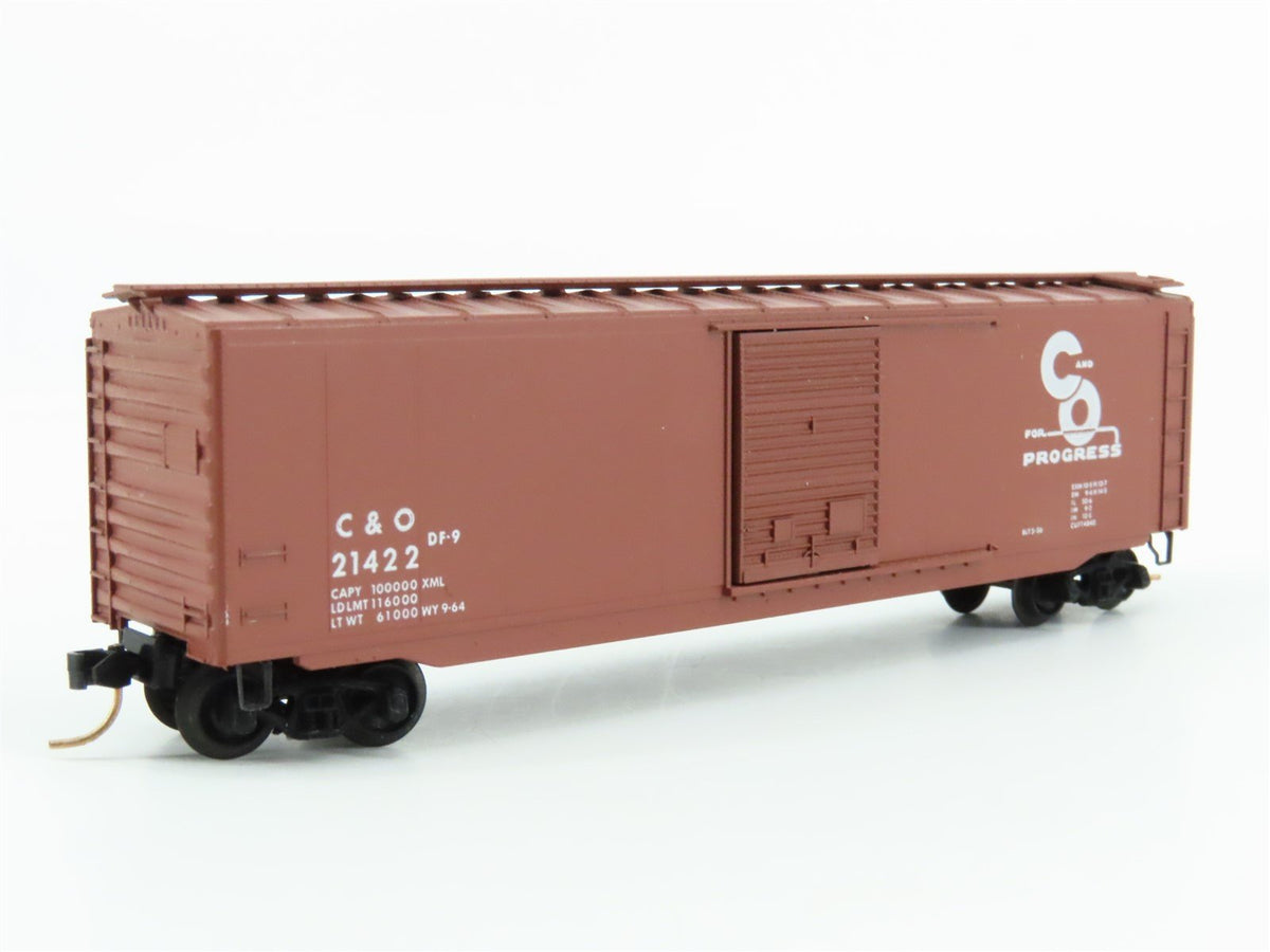 N Scale Kadee Micro-Trains MTL 31487-1 C&amp;O Chesapeake &amp; Ohio 50&#39; Box Car #21422