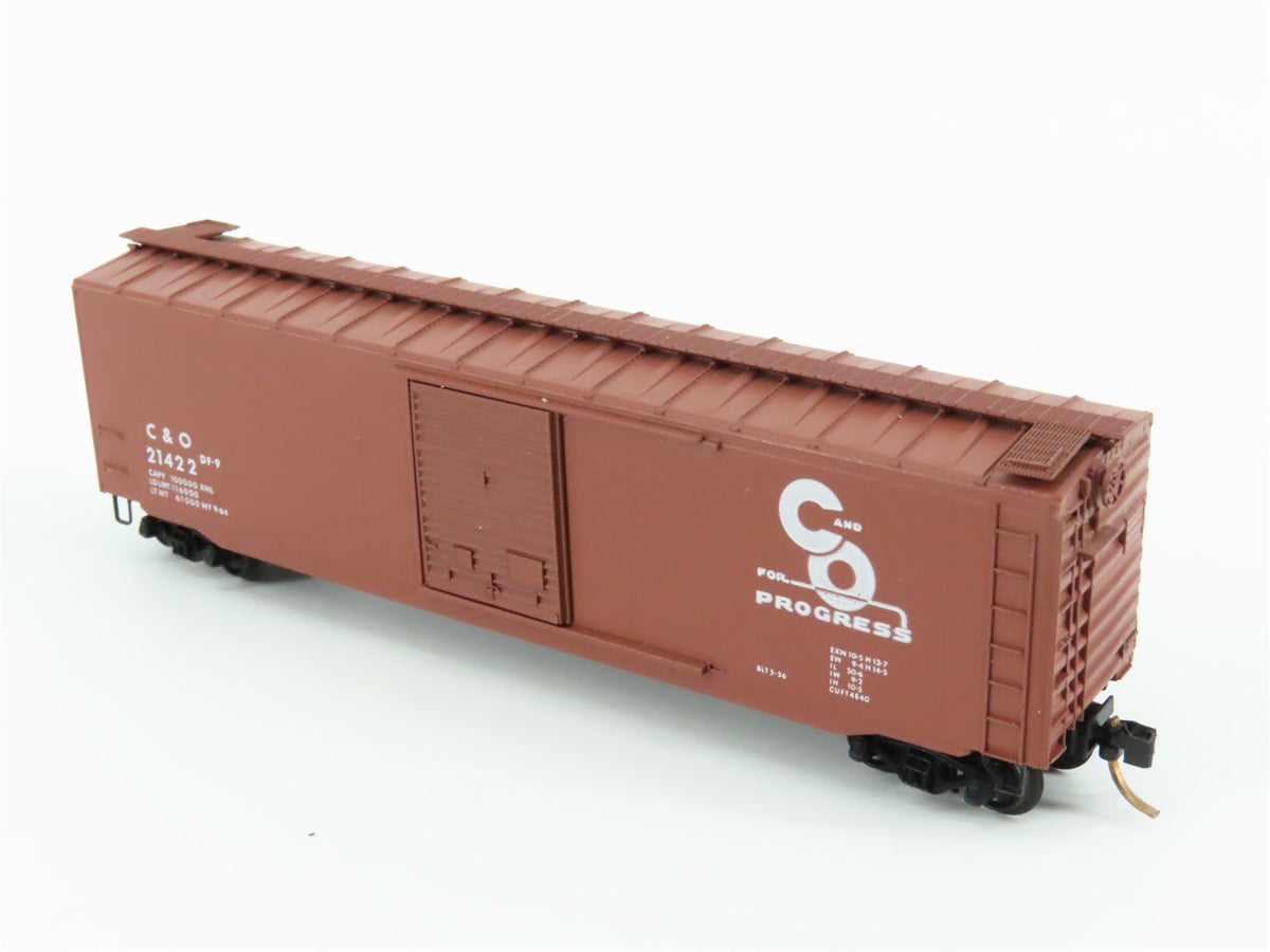 N Scale Kadee Micro-Trains MTL 31487-1 C&amp;O Chesapeake &amp; Ohio 50&#39; Box Car #21422