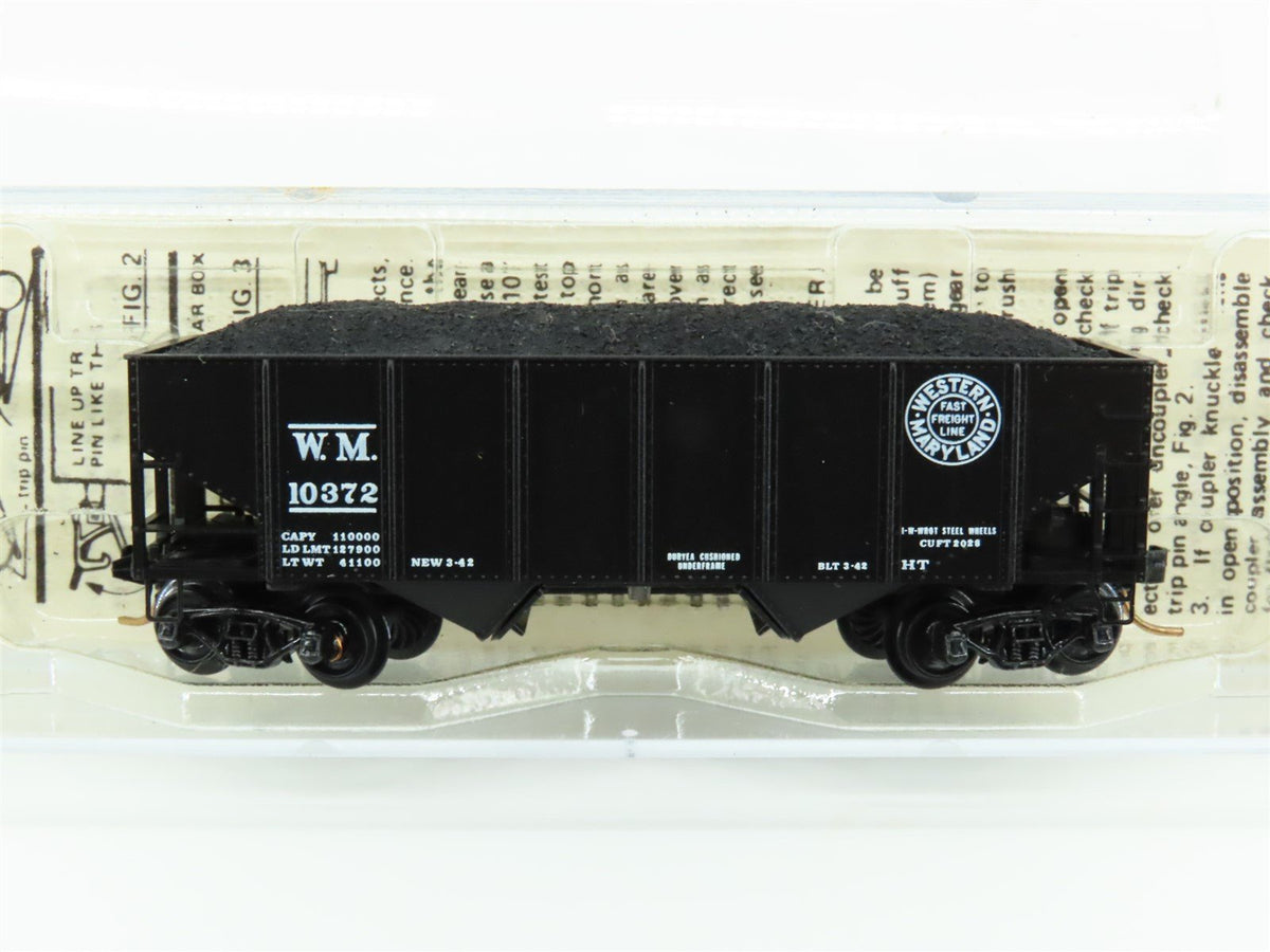 N Scale Kadee Micro-Trains MTL 56092 WM Western Maryland 2-Bay Hopper #10372