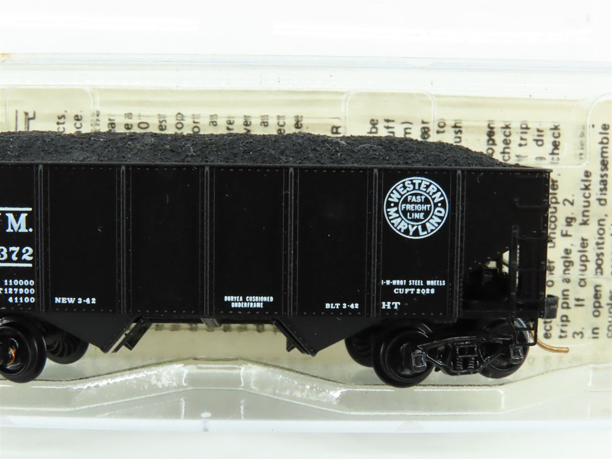 N Scale Kadee Micro-Trains MTL 56092 WM Western Maryland 2-Bay Hopper #10372