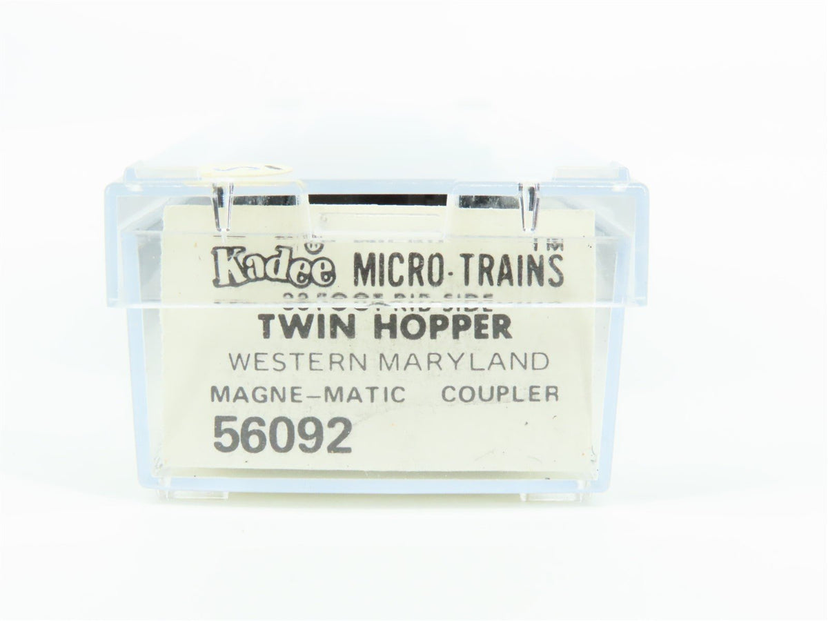 N Scale Kadee Micro-Trains MTL 56092 WM Western Maryland 2-Bay Hopper #10372