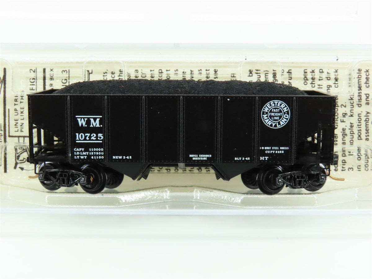 N Scale Kadee Micro-Trains MTL 56092 WM Western Maryland 2-Bay Hopper #10725