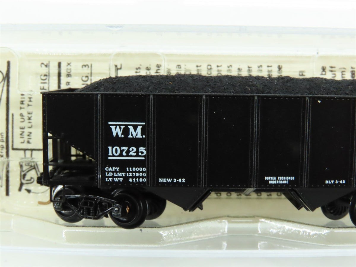 N Scale Kadee Micro-Trains MTL 56092 WM Western Maryland 2-Bay Hopper #10725