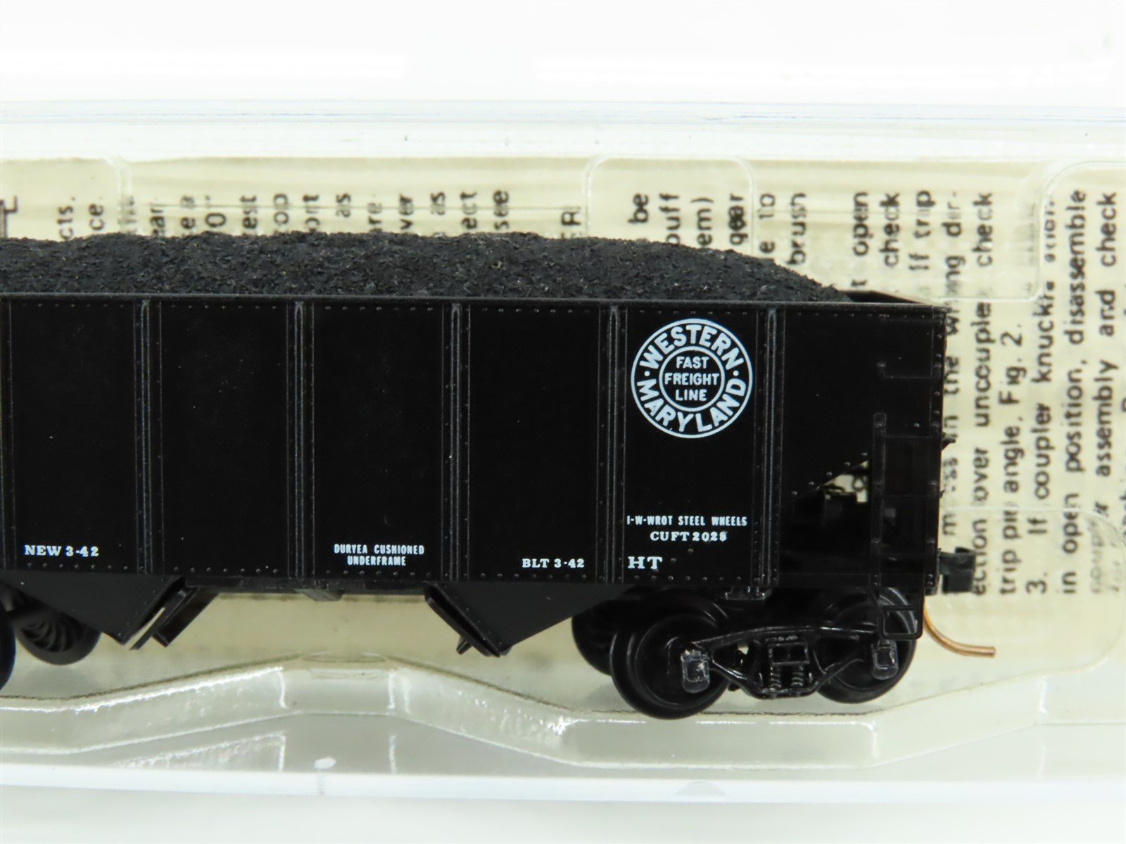 N Scale Kadee Micro-Trains MTL 56092 WM Western Maryland 2-Bay Hopper #10259