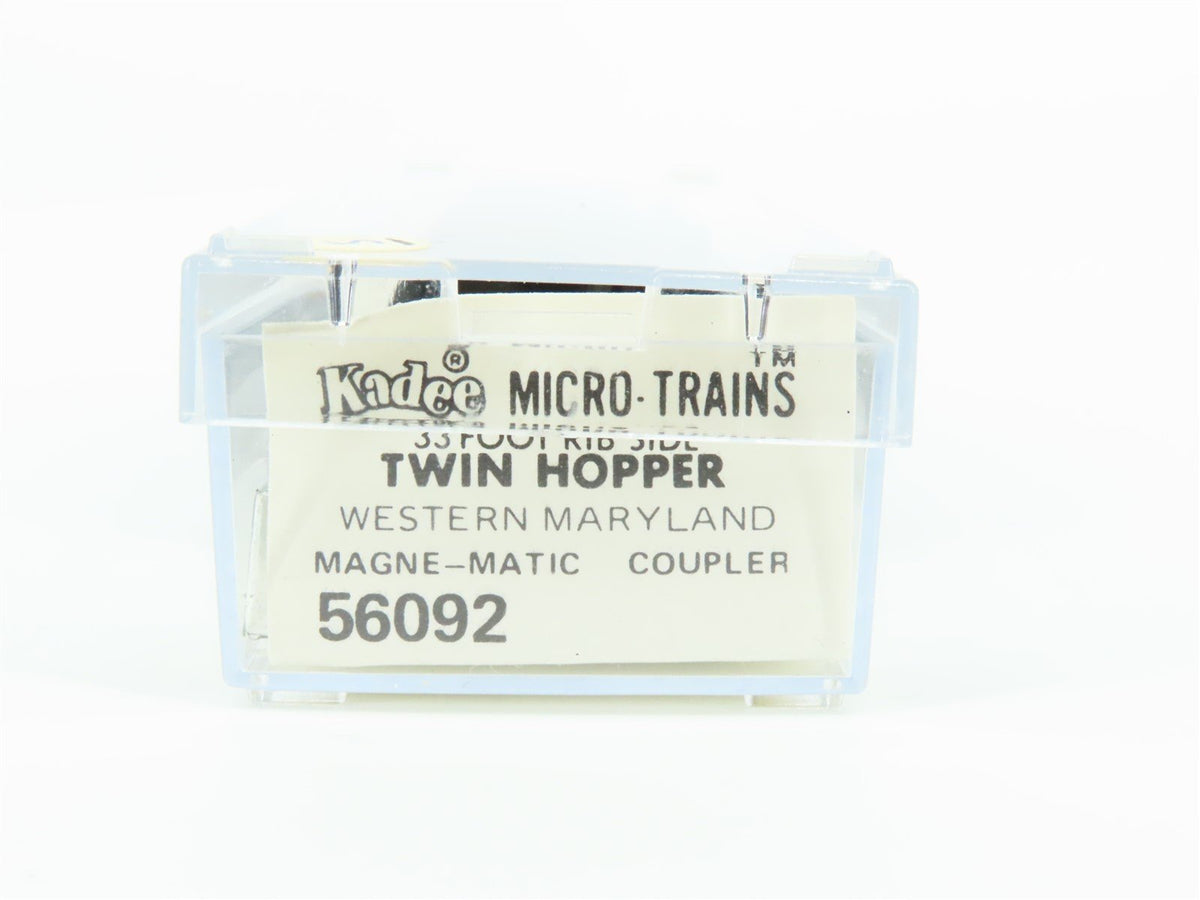N Scale Kadee Micro-Trains MTL 56092 WM Western Maryland 2-Bay Hopper #10259