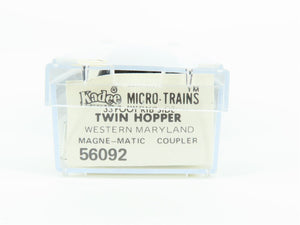 N Scale Kadee Micro-Trains MTL 56092 WM Western Maryland 2-Bay Hopper #10259