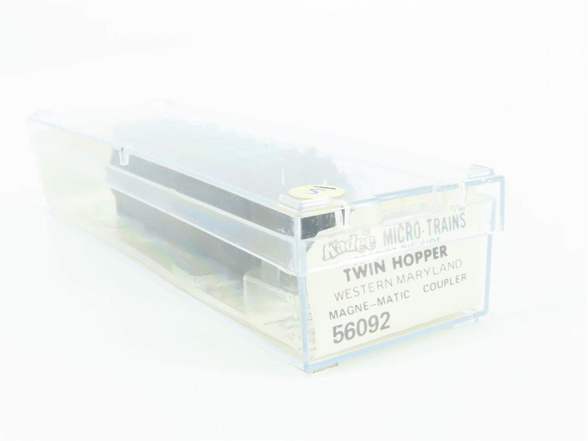 N Scale Kadee Micro-Trains MTL 56092 WM Western Maryland 2-Bay Hopper #10259
